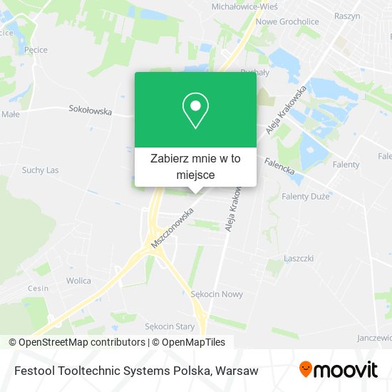 Mapa Festool Tooltechnic Systems Polska