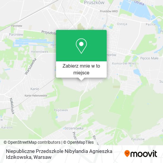 Mapa Niepubliczne Przedszkole Nibylandia Agnieszka Idzikowska