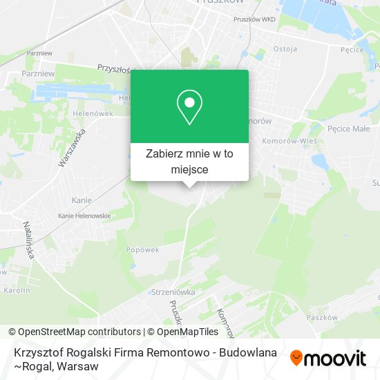 Mapa Krzysztof Rogalski Firma Remontowo - Budowlana ~Rogal