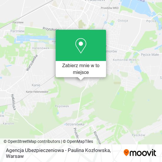 Mapa Agencja Ubezpieczeniowa - Paulina Kozłowska