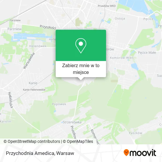Mapa Przychodnia Amedica