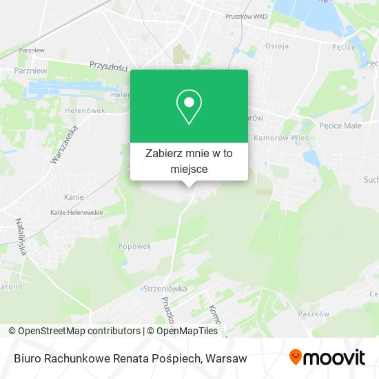 Mapa Biuro Rachunkowe Renata Pośpiech