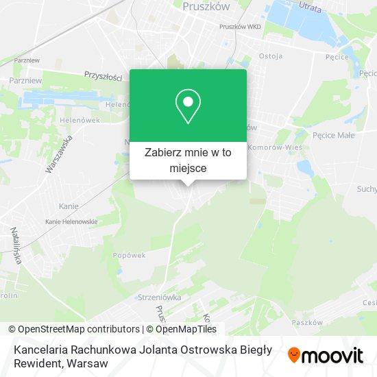 Mapa Kancelaria Rachunkowa Jolanta Ostrowska Biegły Rewident