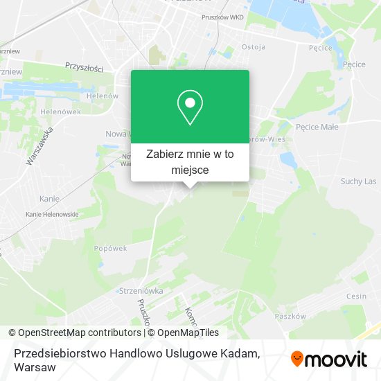 Mapa Przedsiebiorstwo Handlowo Uslugowe Kadam