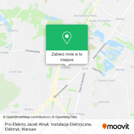 Mapa Pro-Elekrto Jacek Wnuk. Instalacje Elektryczne, Elektryk