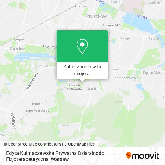Mapa Edyta Kulmaczewska Prywatna Działalność Fizjoterapeutyczna