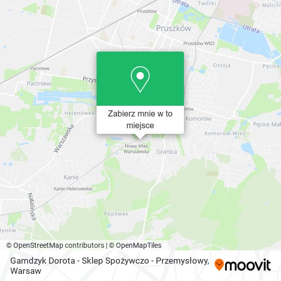 Mapa Gamdzyk Dorota - Sklep Spożywczo - Przemysłowy