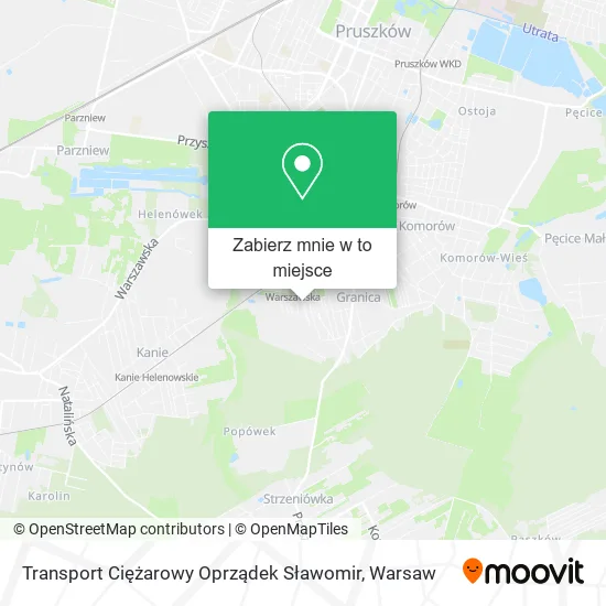 Mapa Transport Ciężarowy Oprządek Sławomir