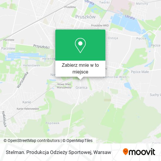 Mapa Stelman. Produkcja Odzieży Sportowej