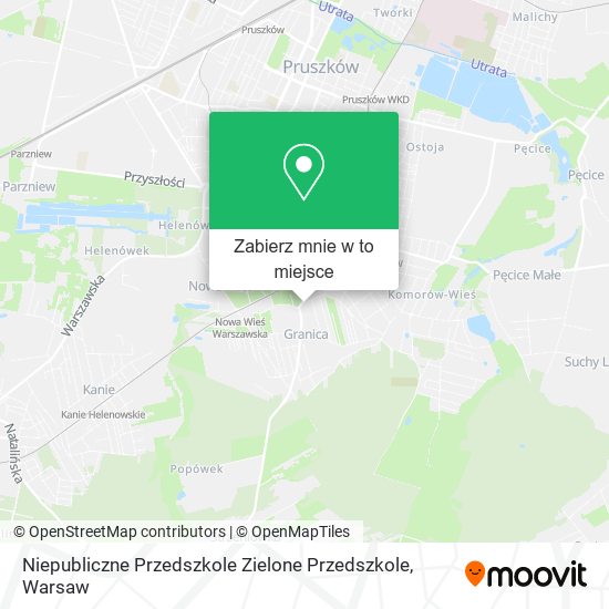 Mapa Niepubliczne Przedszkole Zielone Przedszkole