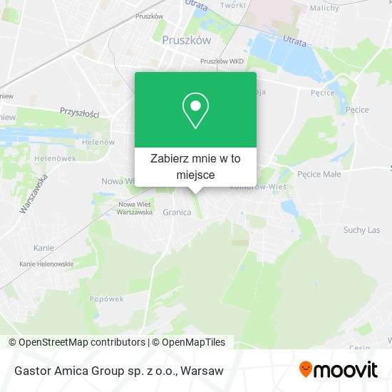 Mapa Gastor Amica Group sp. z o.o.