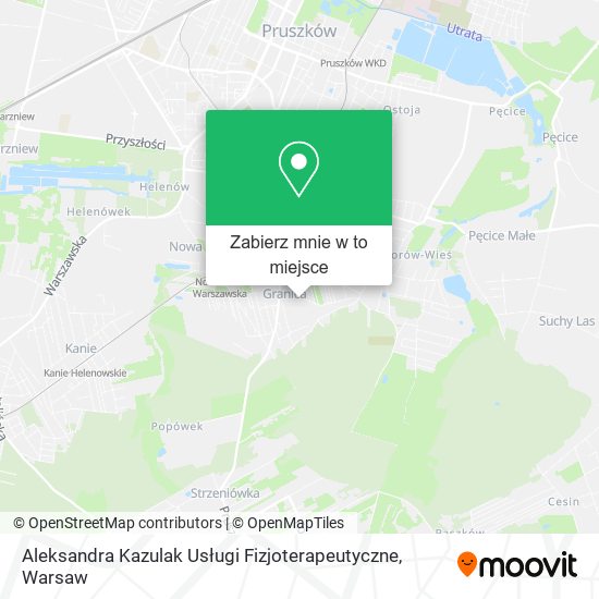 Mapa Aleksandra Kazulak Usługi Fizjoterapeutyczne