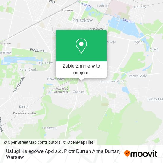 Mapa Usługi Księgowe Apd s.c. Piotr Durtan Anna Durtan