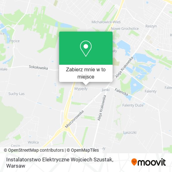 Mapa Instalatorstwo Elektryczne Wojciech Szustak