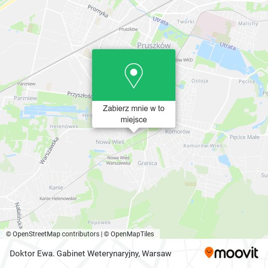 Mapa Doktor Ewa. Gabinet Weterynaryjny