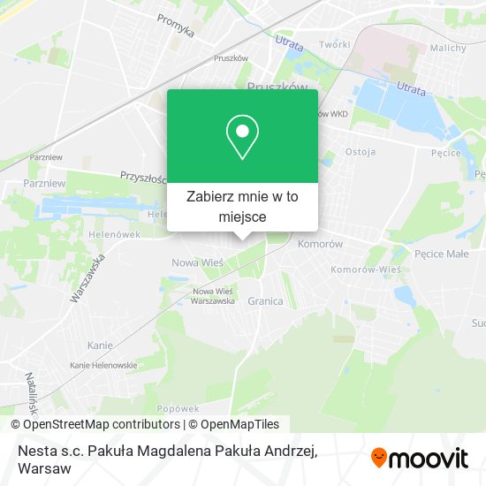 Mapa Nesta s.c. Pakuła Magdalena Pakuła Andrzej