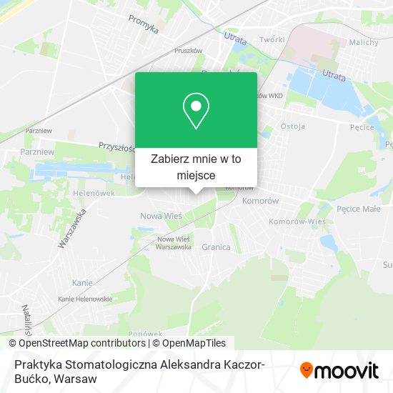 Mapa Praktyka Stomatologiczna Aleksandra Kaczor-Bućko