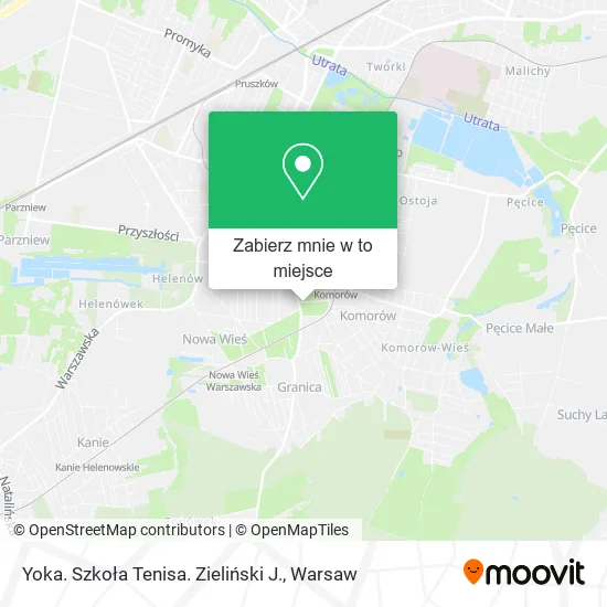 Mapa Yoka. Szkoła Tenisa. Zieliński J.