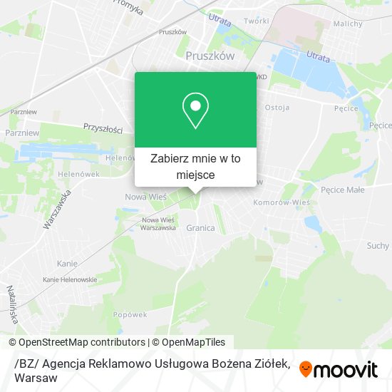 Mapa /BZ/ Agencja Reklamowo Usługowa Bożena Ziółek