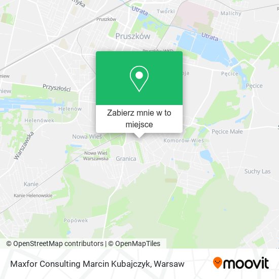 Mapa Maxfor Consulting Marcin Kubajczyk
