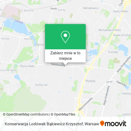 Mapa Konserwacja Lodówek Bąkiewicz Krzysztof