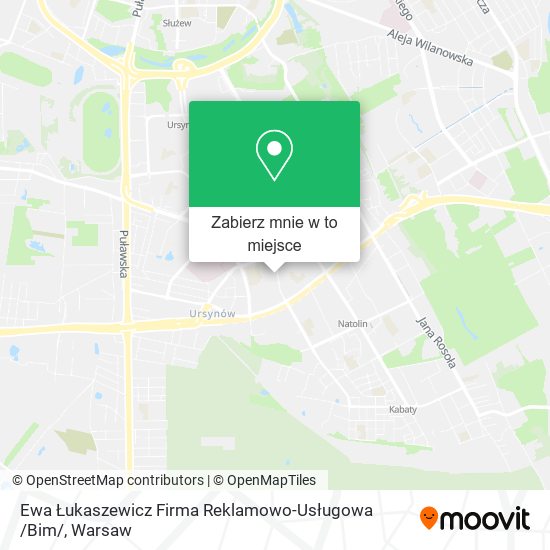 Mapa Ewa Łukaszewicz Firma Reklamowo-Usługowa /Bim/