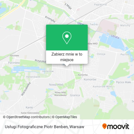 Mapa Usługi Fotograficzne Piotr Benben