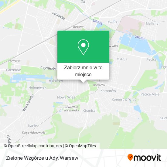 Mapa Zielone Wzgórze u Ady