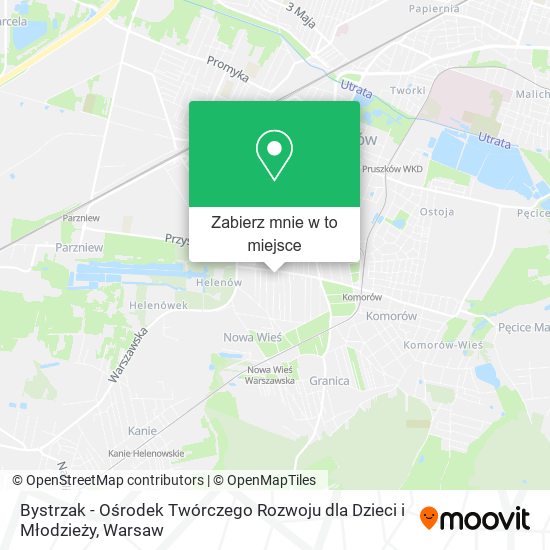 Mapa Bystrzak - Ośrodek Twórczego Rozwoju dla Dzieci i Młodzieży