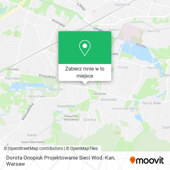 Mapa Dorota Onopiuk Projektowanie Sieci Wod.-Kan