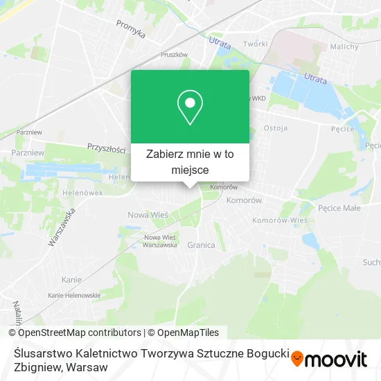 Mapa Ślusarstwo Kaletnictwo Tworzywa Sztuczne Bogucki Zbigniew
