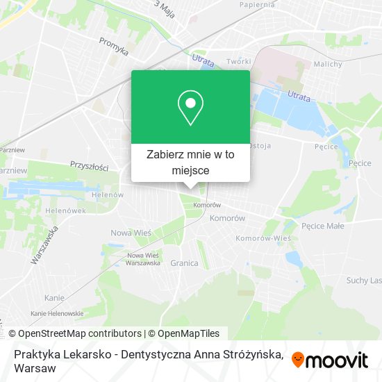 Mapa Praktyka Lekarsko - Dentystyczna Anna Stróżyńska