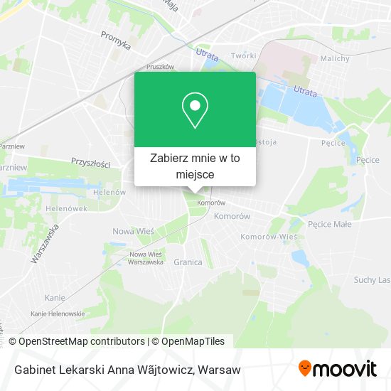 Mapa Gabinet Lekarski Anna Wãjtowicz