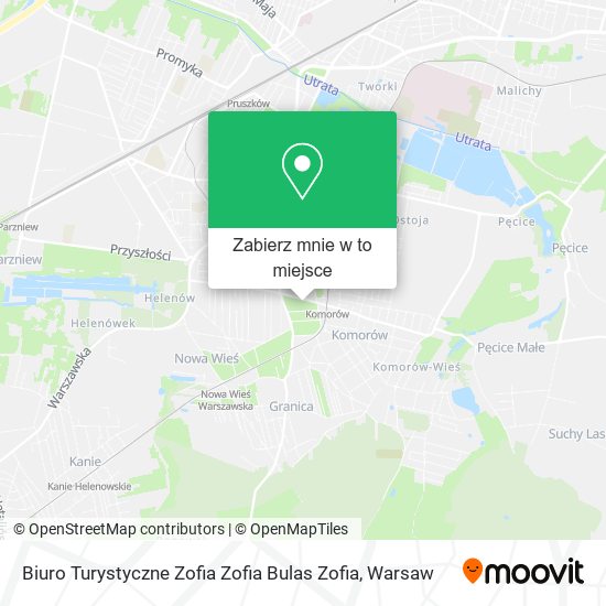 Mapa Biuro Turystyczne Zofia Zofia Bulas Zofia