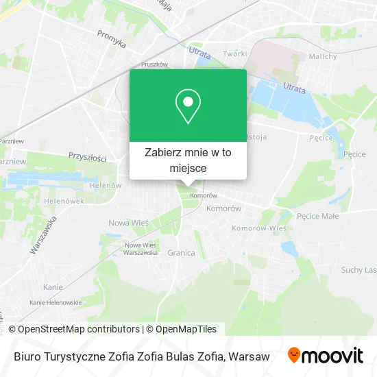 Mapa Biuro Turystyczne Zofia Zofia Bulas Zofia