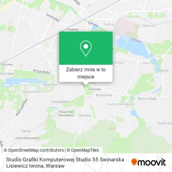 Mapa Studio Grafiki Komputerowej Studio 55 Swinarska Lisiewicz Iwona