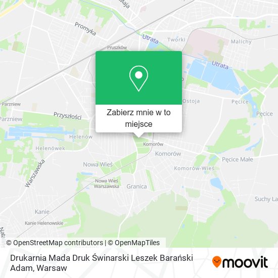 Mapa Drukarnia Mada Druk Świnarski Leszek Barański Adam