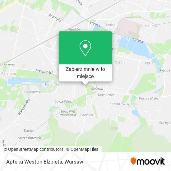 Mapa Apteka Weston Elżbieta