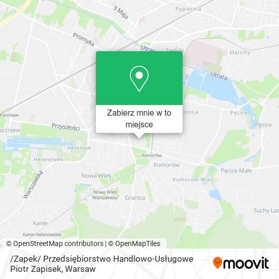 Mapa /Zapek/ Przedsiębiorstwo Handlowo-Usługowe Piotr Zapisek