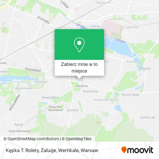 Mapa Kępka T. Rolety, Żaluzje, Wertikale