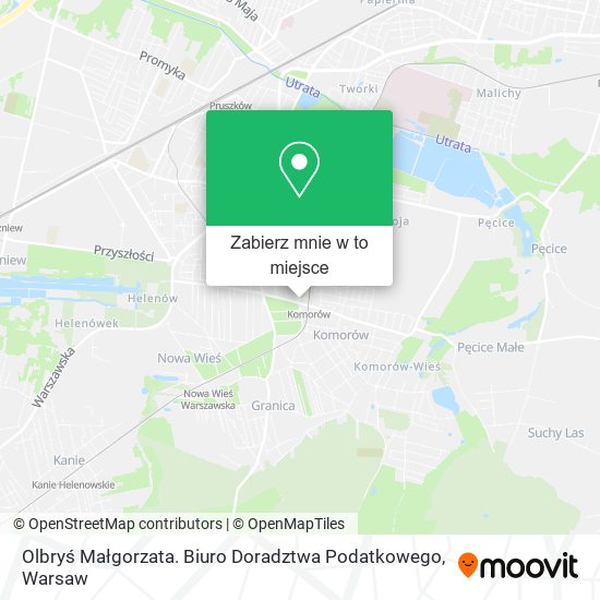 Mapa Olbryś Małgorzata. Biuro Doradztwa Podatkowego