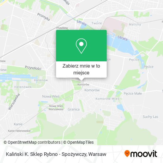 Mapa Kaliński K. Sklep Rybno - Spożywczy