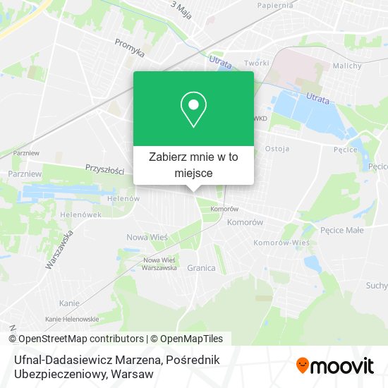 Mapa Ufnal-Dadasiewicz Marzena, Pośrednik Ubezpieczeniowy