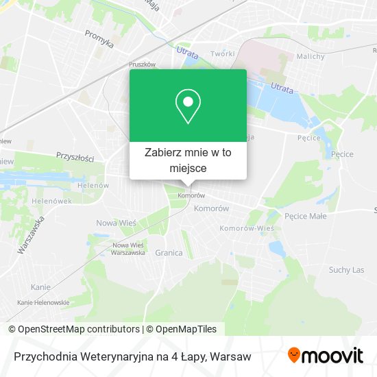 Mapa Przychodnia Weterynaryjna na 4 Łapy