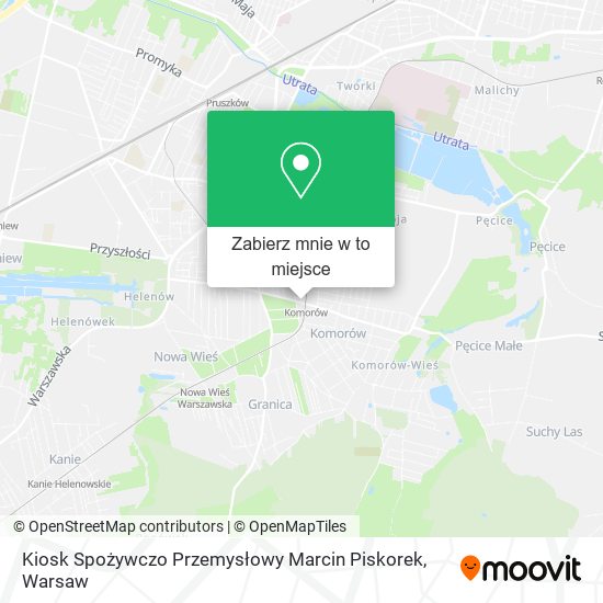 Mapa Kiosk Spożywczo Przemysłowy Marcin Piskorek