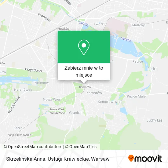 Mapa Skrzelińska Anna. Usługi Krawieckie