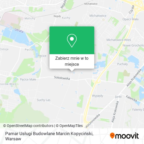 Mapa Pamar Usługi Budowlane Marcin Kopyciński