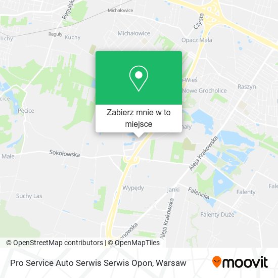 Mapa Pro Service Auto Serwis Serwis Opon