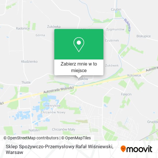 Mapa Sklep Spożywczo-Przemysłowy Rafał Wiśniewski