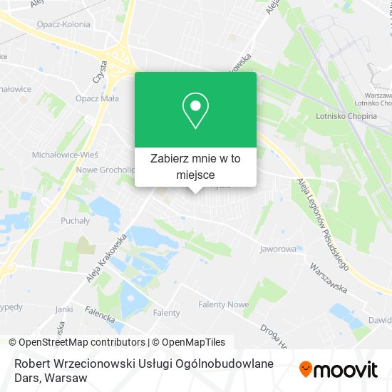 Mapa Robert Wrzecionowski Usługi Ogólnobudowlane Dars